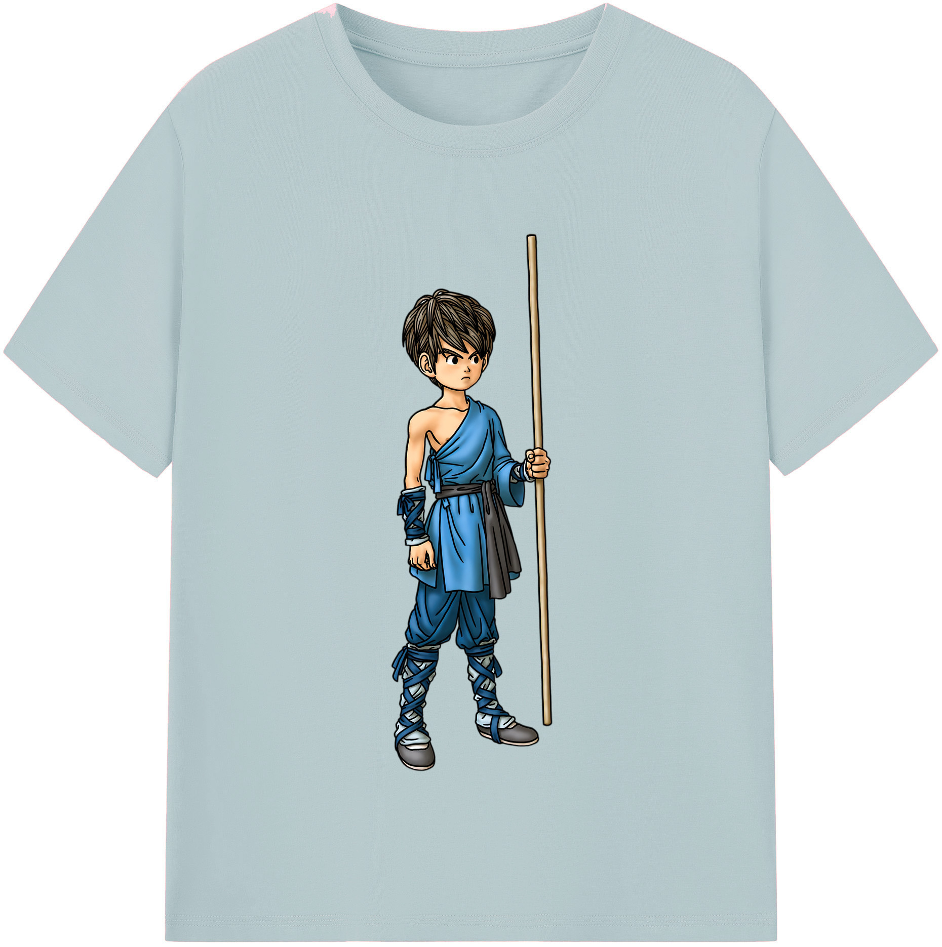 （画像用） ドラゴンクエスト Doragon Kuesuto Dragon Quest 綿100％半袖Tシャツ（フロントプリント）